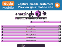 Tablet Screenshot of amazinglyfit.com